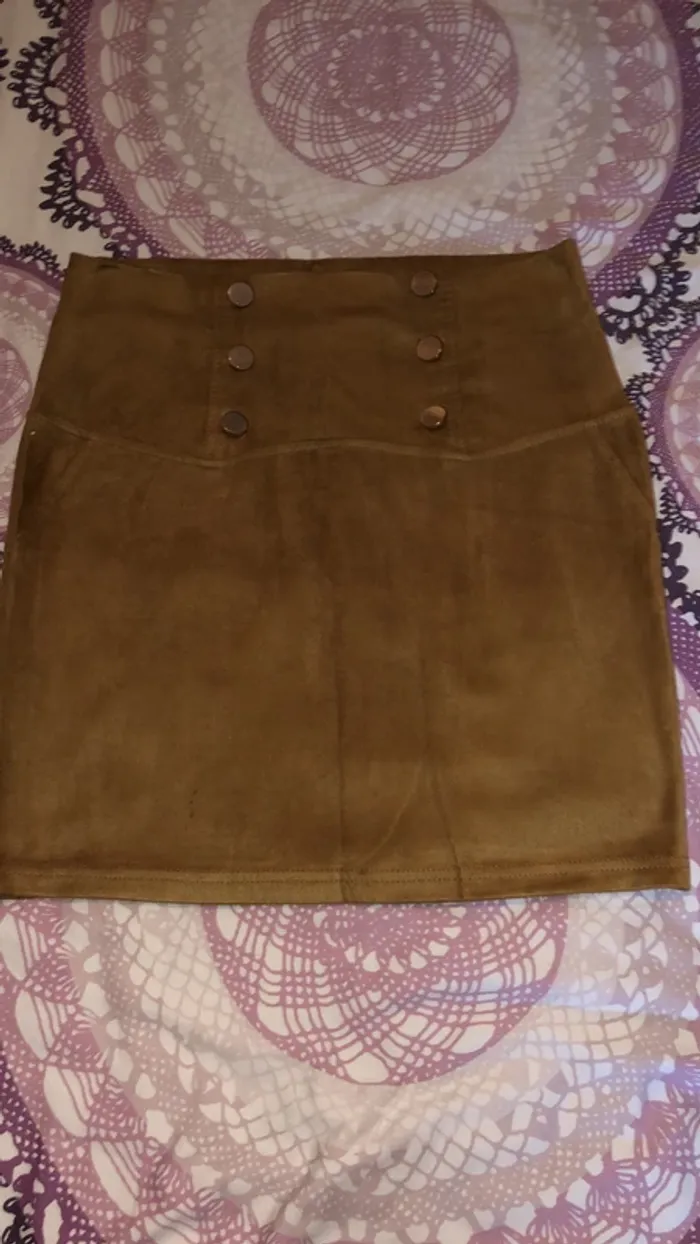Jupe courte camel