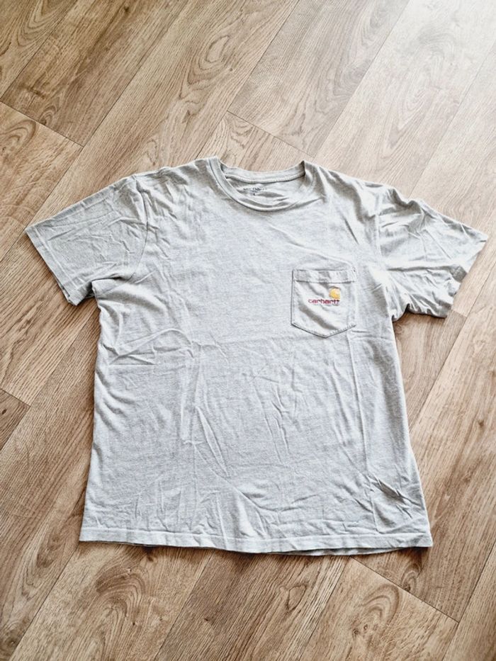 Carhartt - Tee-shirt manches courtes, col rond - Gris (L)