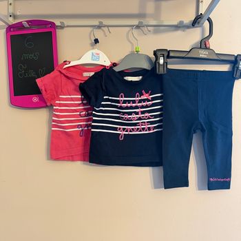 Ensemble complet Tshirts et legging - T6mois - Lulu castagnette 