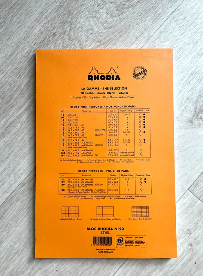Pack 1 bloc de feuilles Rhodia A4 perforées + feuilles Bristol Oxford A5 neuves - photo numéro 7