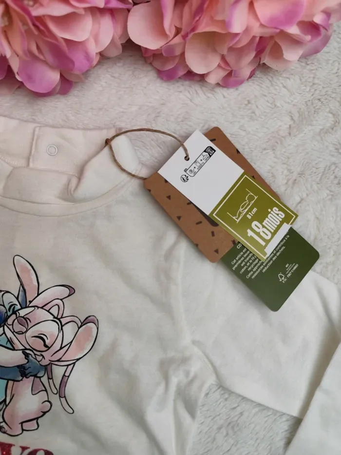 T-shirt manche longue Stitch - photo numéro 2
