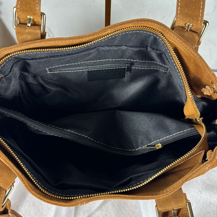 Sac XL cuir 🇮🇹 italien 🇮🇹 brun vintage chic porté épaule neuf - photo numéro 4