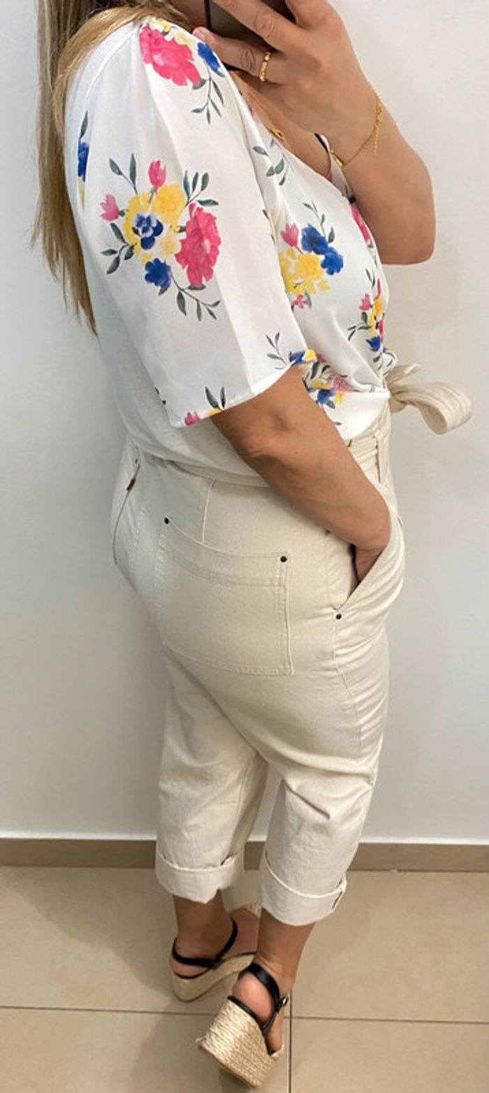 Blouse   fleurie fluide - photo numéro 8