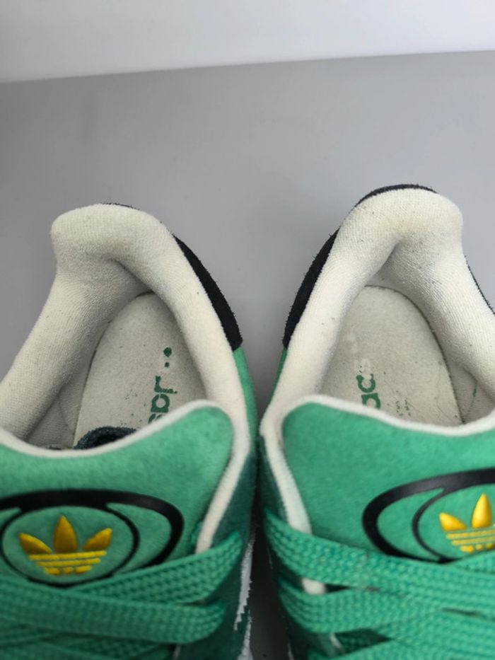 Baskets adidas campus verte et blanche pointure 42 très bon état avec boîte - photo numéro 6