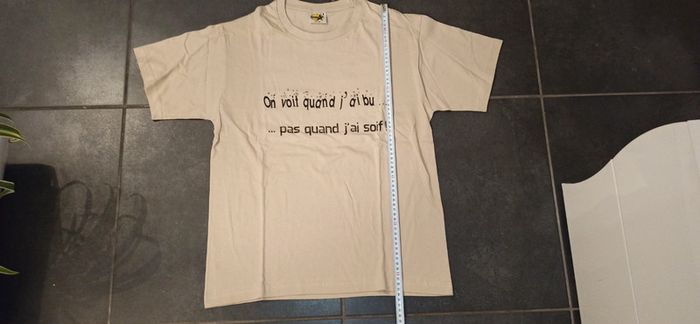 T shirt humour " On voit quand j ai bu"