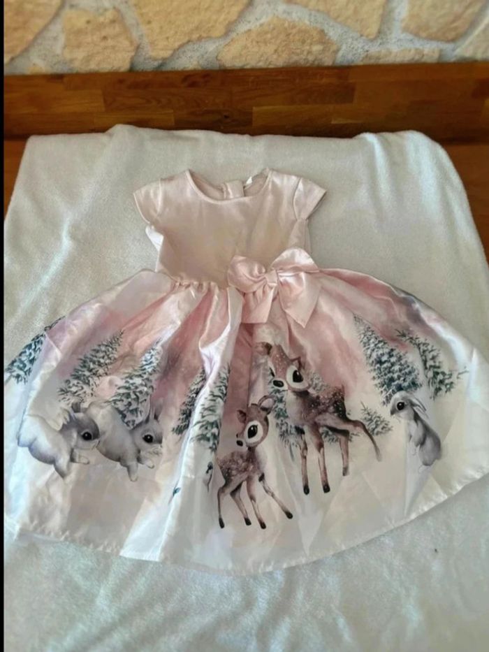 Magnifique robe de princesse animaux de la forêt neuve 6 ans fille - photo numéro 3