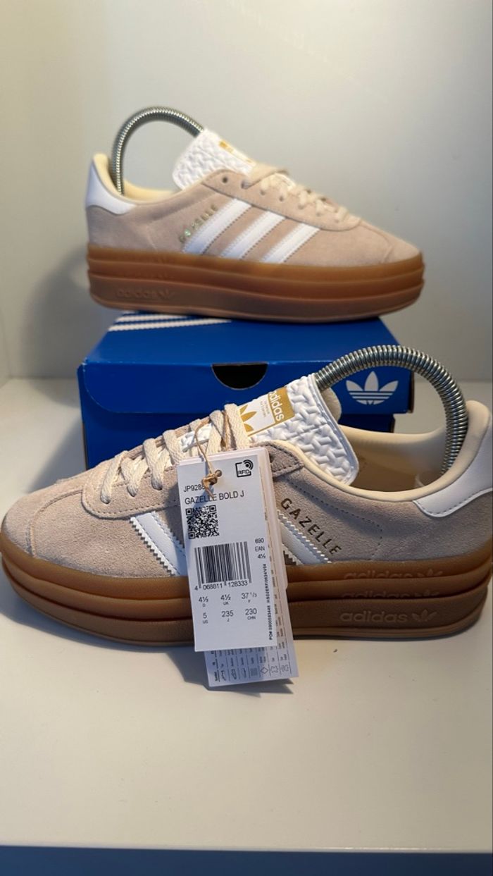 Adidas Gazelle Bold wonder white gold-met Exclusive FTL - 38 - photo numéro 2