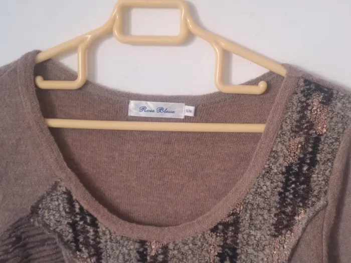 Pull long marron Rose Bleue Taille S/M - photo numéro 8