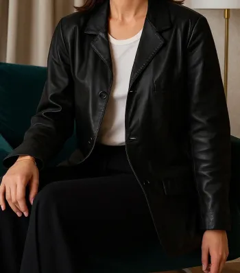 Veste en cuir Oakwood taille M