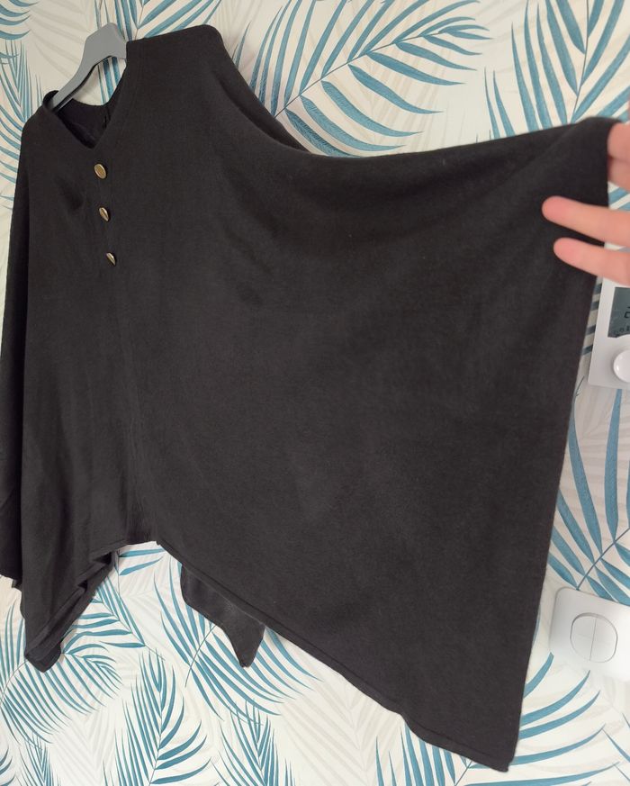 🌺 Poncho - Noir - Gérard Pasquier - L/XL 🌺 - photo numéro 4