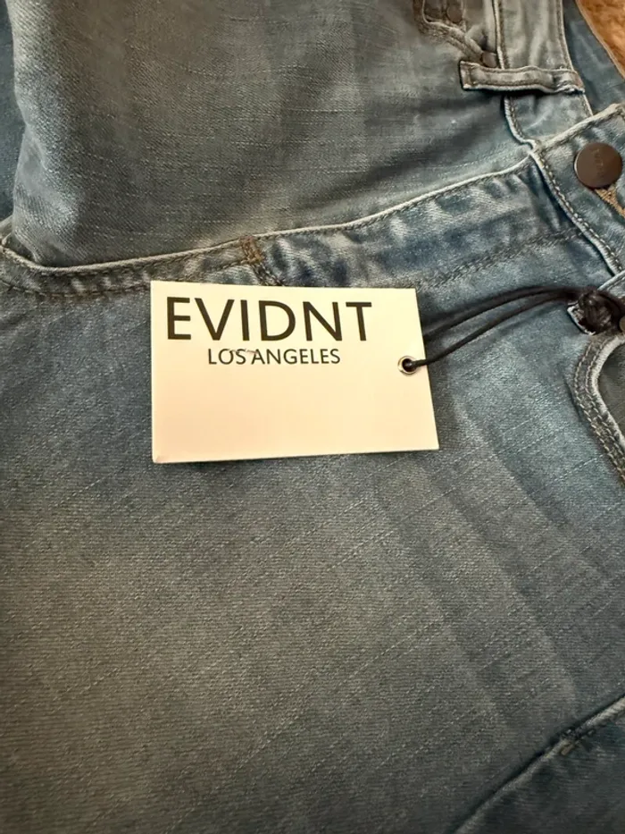 Jeans evidnt Los Angeles - Coupe droite/skinny avec ourlet effiloché - photo numéro 4