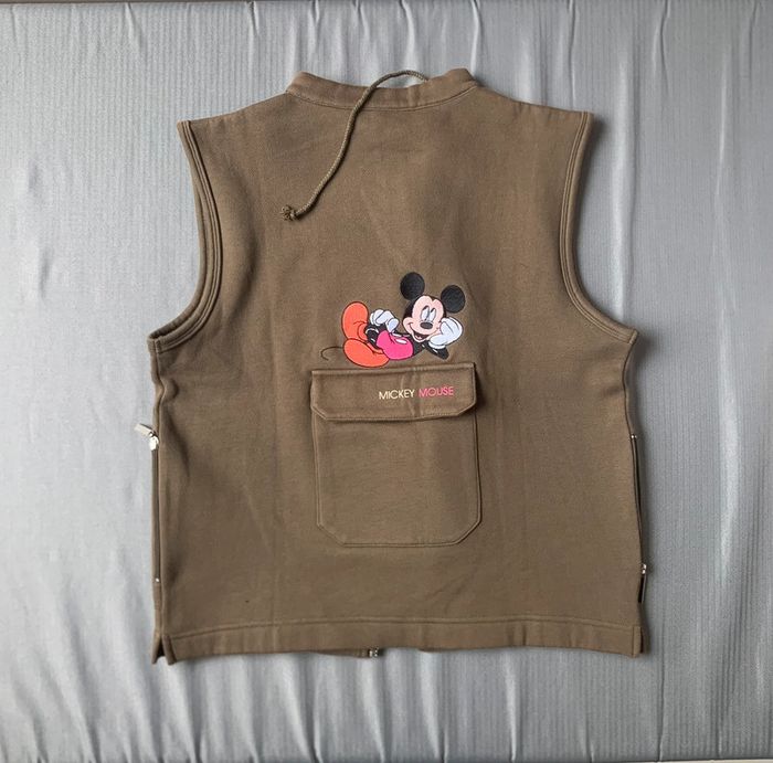 Gilet khaki Mickey Mouse avec poches - photo numéro 2