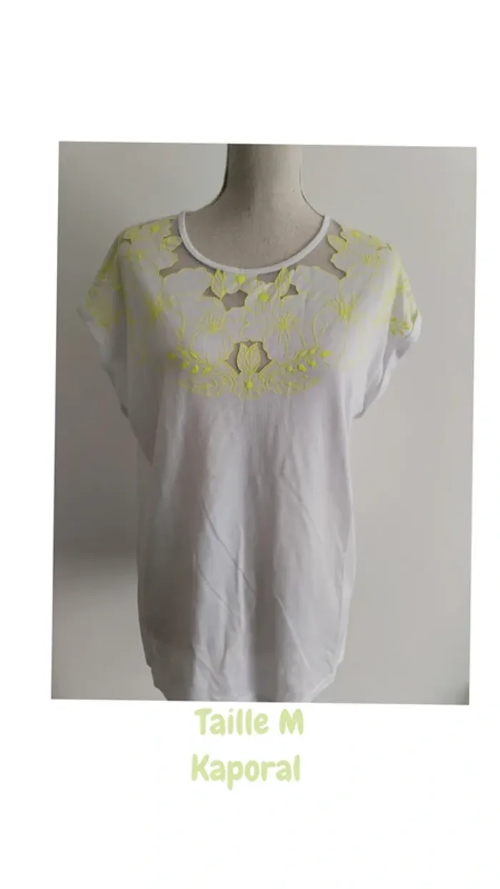 Tee shirt Blanc Kaporal Taille M👚 - photo numéro 5