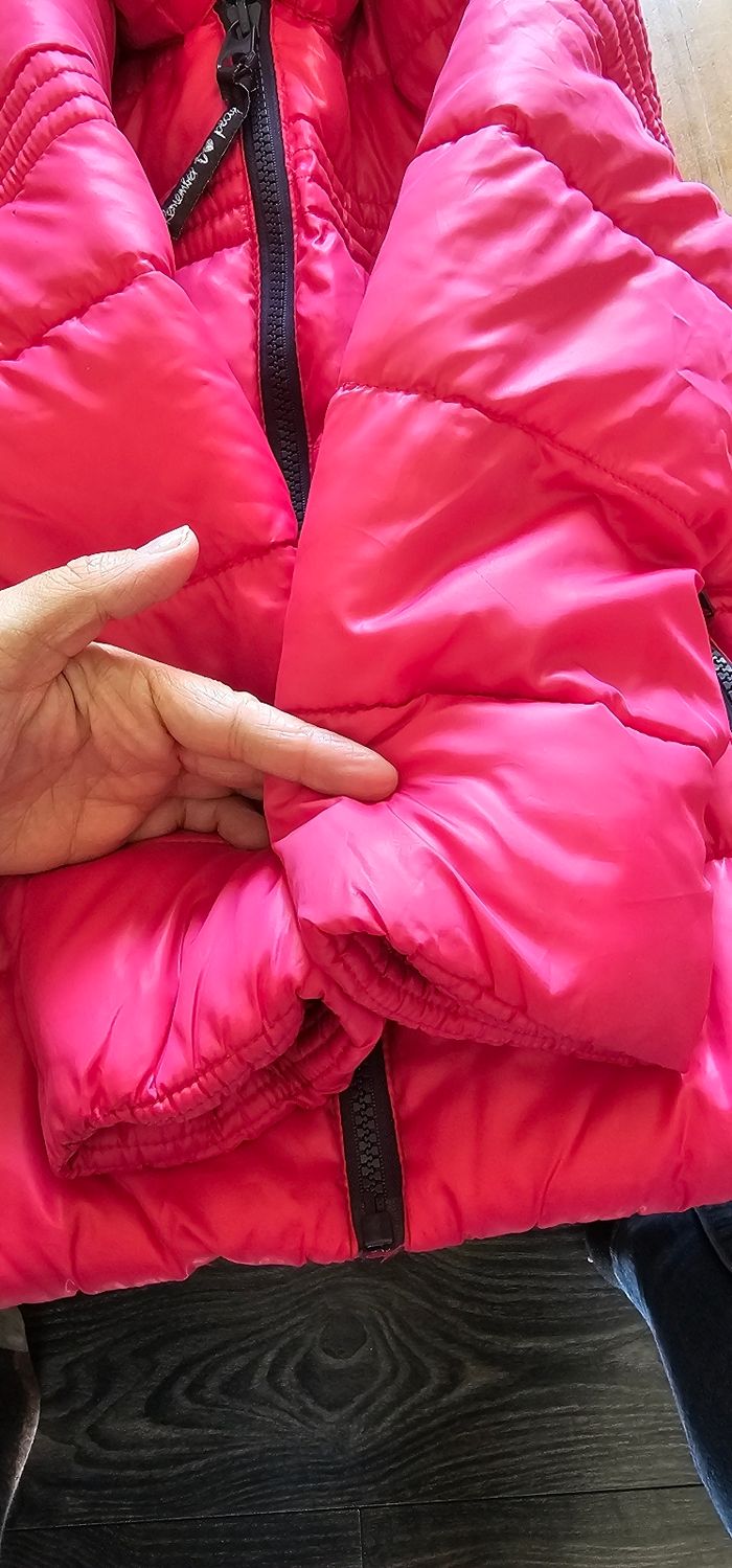 Manteau doudoune rose fille 5 ans - photo numéro 4