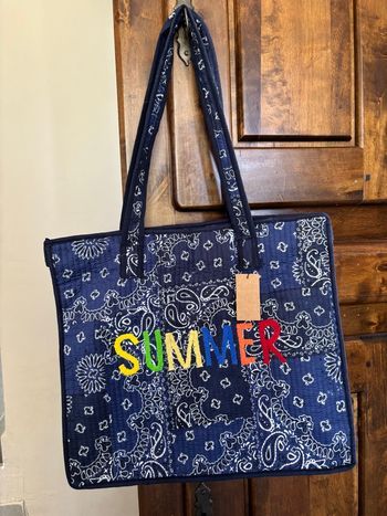 Grand sac cabas  motifs bandana