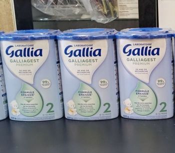 JE VENDS 03 BOITES DE LAIT GALLIA GALLIAGEST PREMIUM 2