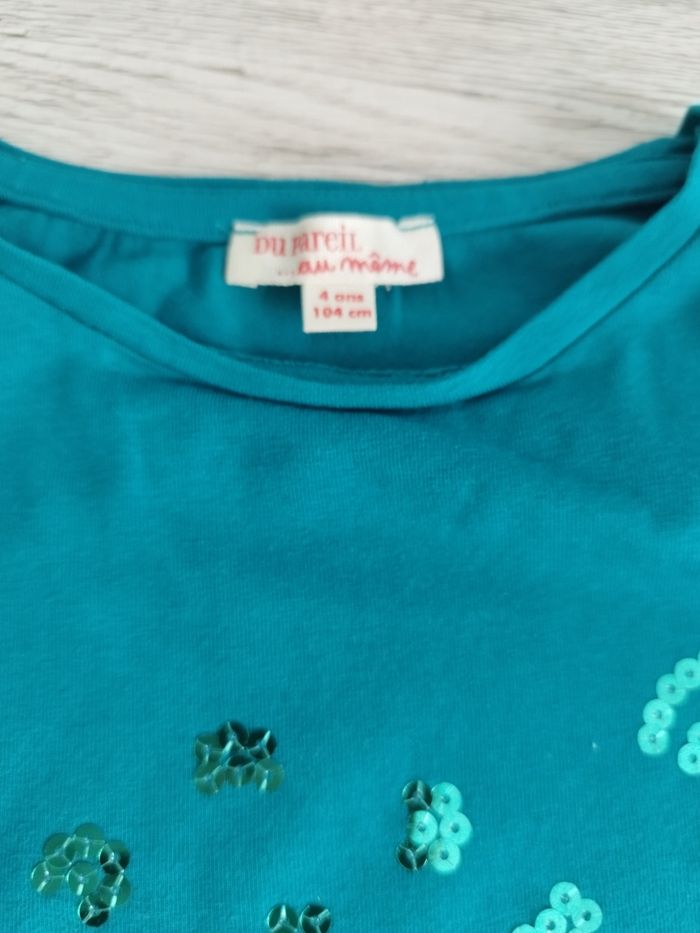 Tee-shirt manches longues fille 4 ans - photo numéro 4