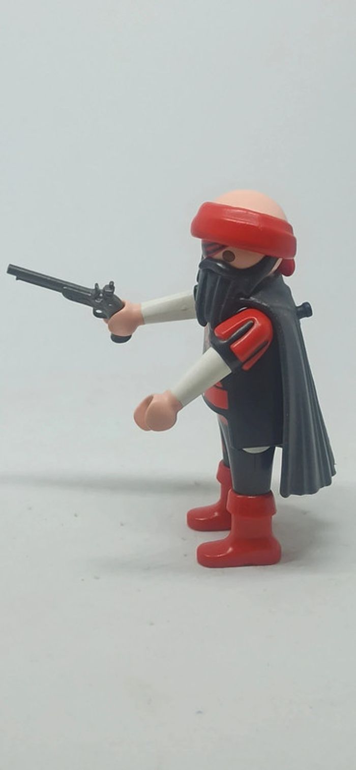 Homme pirate avec barbe et cape noire playmobil - photo numéro 4