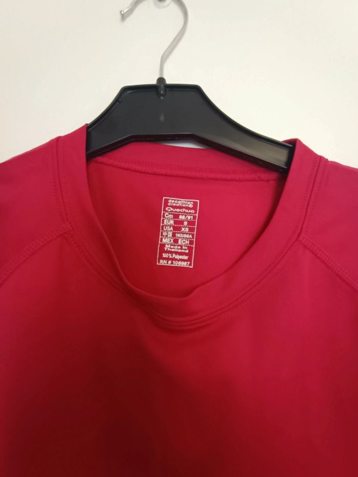 T-shirt quechua 36 rouge - photo numéro 2