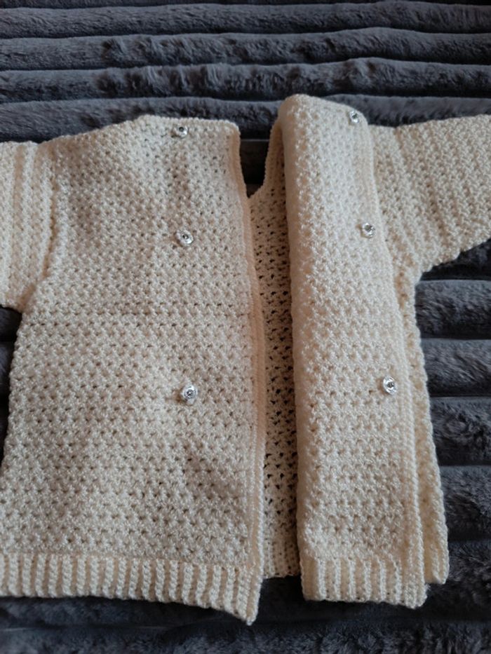 Pull en laine Vintage 1975-80 🇨🇵 T. 3-6mois Mixte - photo numéro 5