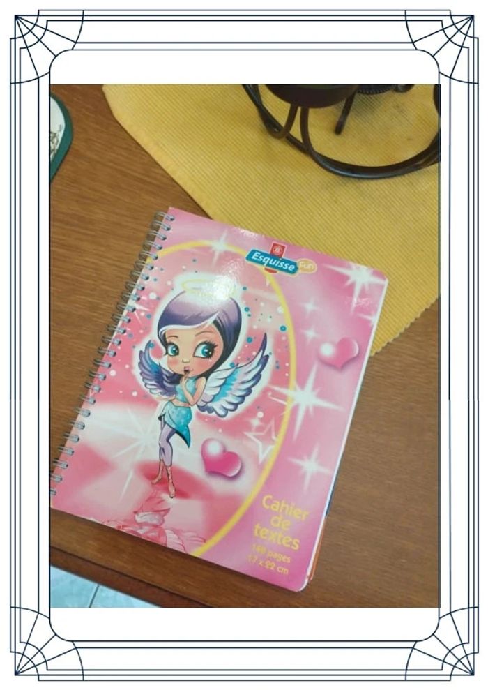 Agenda carnet école 17 x 22 cm fille fée neuf - photo numéro 3