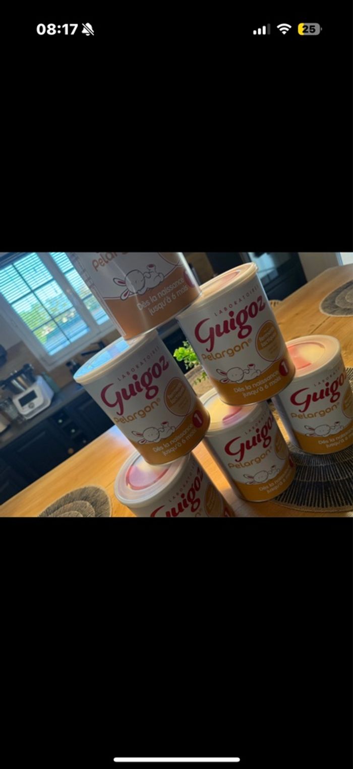 Lot 6 boîtes guigoz pelargon - photo numéro 3