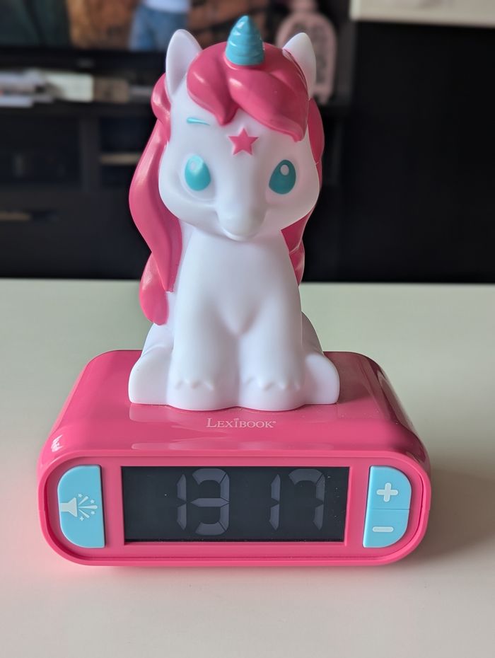 Réveil veilleuse licorne, Lexibook