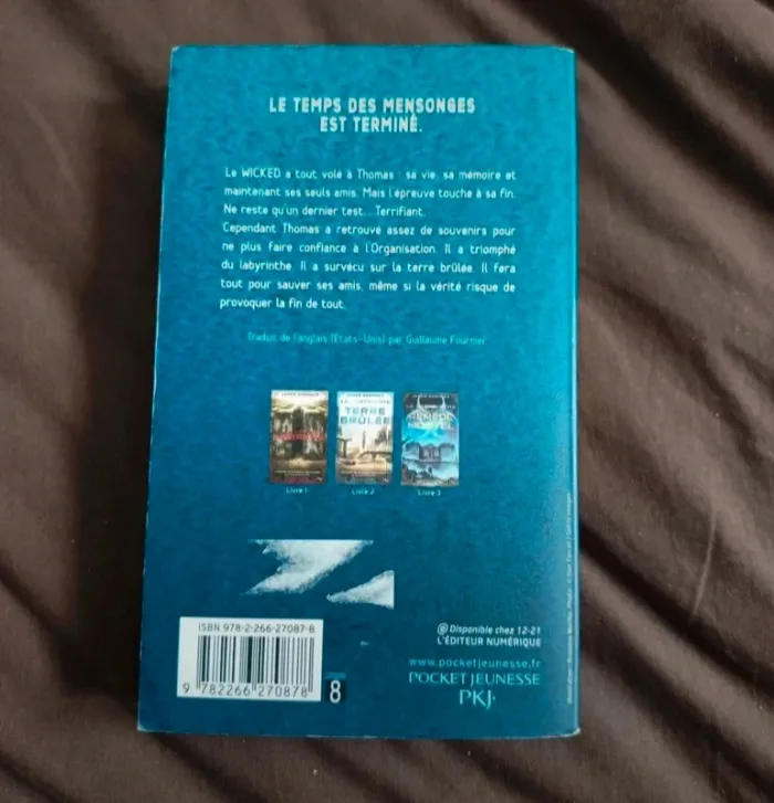 Livre le labyrinthe le remède mortel - photo numéro 2