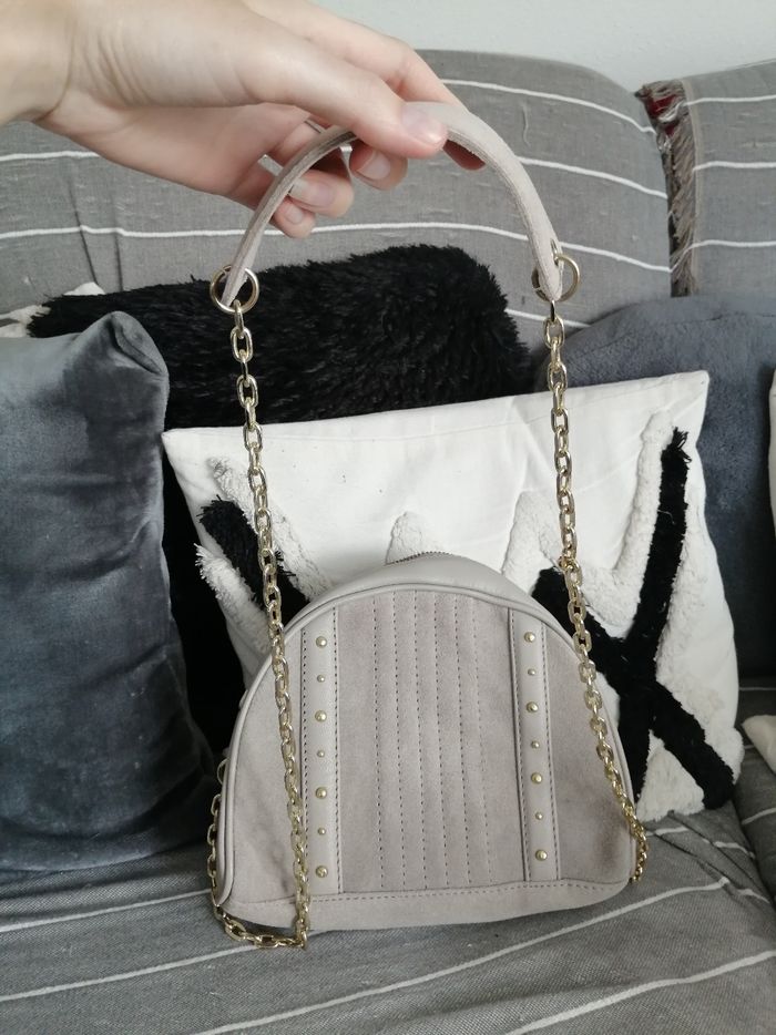 Sac bandoulière beige/taupe Adopt' neuf - photo numéro 2