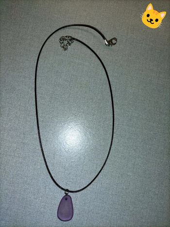 Collier pierre violette