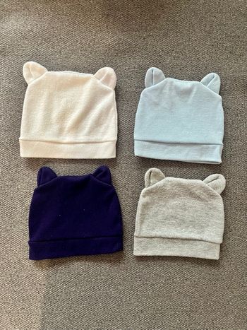 Lot bonnet bébé 0-3mois