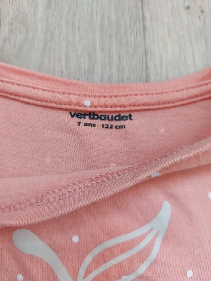 Joli ensemble t-shirt volanté + jupe 7A - photo numéro 6