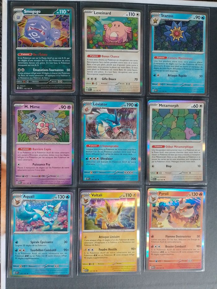 Pokémon - Set co/unco/holos 151 complet - 153 cartes sur les 165 de l'extension - photo numéro 4