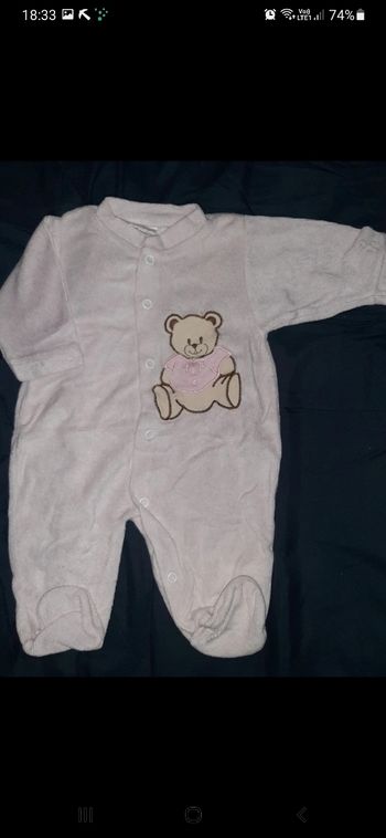Pyjama bébé fille  1 mois (c3)