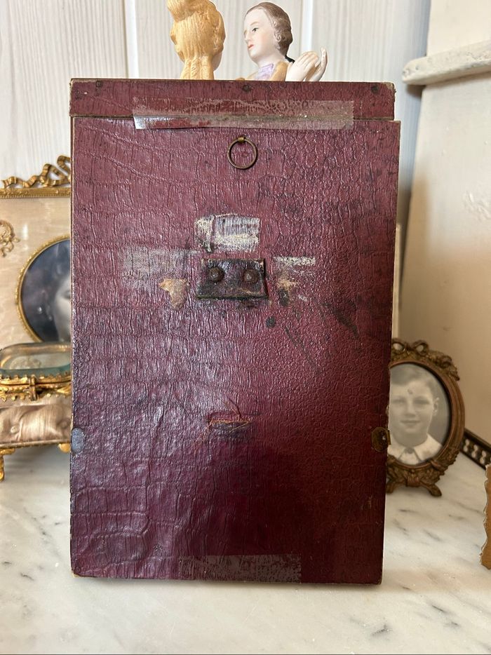 Ancien Cadre Photo Bois Marqueterie Napoléon III - photo numéro 5