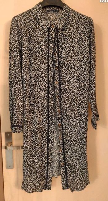 Robe chemise à fleurs