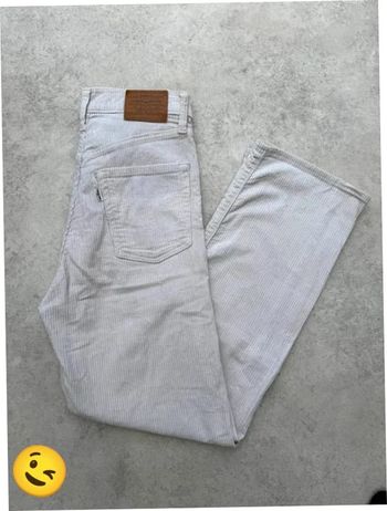 Jeans Levi's W25 FR34 L27 coupe droite blanc Femme women pan585b