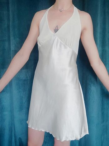 Nuisette dos nu blanc ivoire satin / B Sexy Lingerie & Fashion - 42/XL