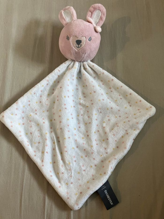 Doudou mouchoir lapin - photo numéro 1