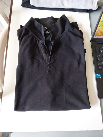 Polo Homme noir Taille 5XL