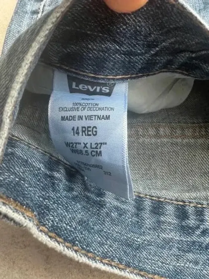 Jeans Levi's 550 W27 FR36 L27 coupe droite bleu marine Homme Men pan569b - photo numéro 5