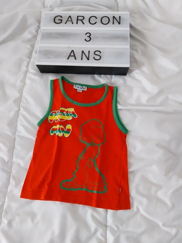 Tee-shirt manche courte garçon 3 ans Pick Ouic