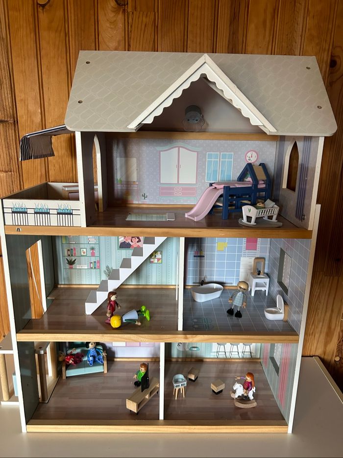 Maison de poupée bois - photo numéro 2