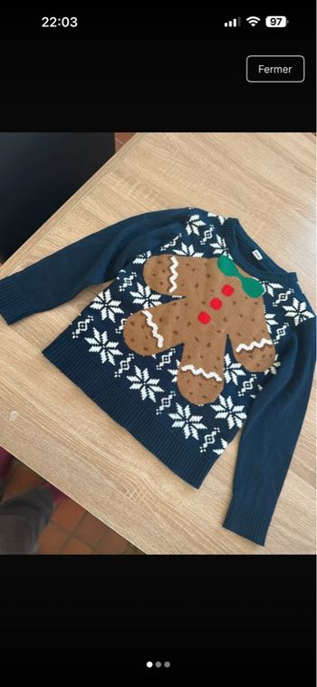 Pull pain d’épice Noël 