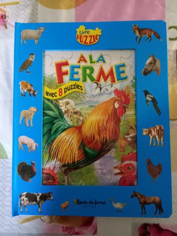 Livre- 8 puzzles  A la ferme