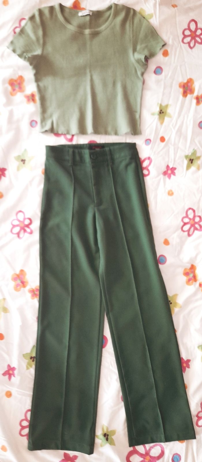 Lot 3 ensembles pantalon, jupe et hauts fille 12 ans