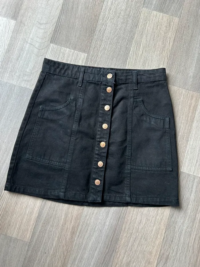 Jupe en jeans noir