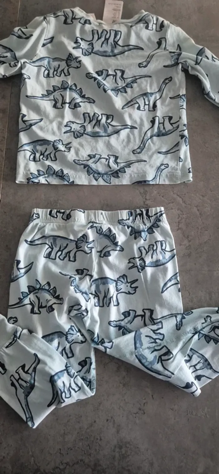 Pyjama deux pièces dinosaures - photo numéro 2