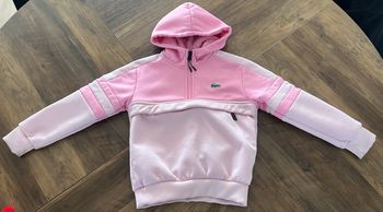 Sweat à capuche rose Lacoste 