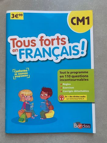 Cahier de vacances cm1 français 59 pages